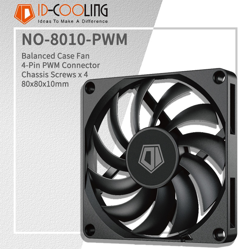 Pc Case Fan - ID-COOLING NO-8010-PWM 80MM PC ファン 800-3000RPM