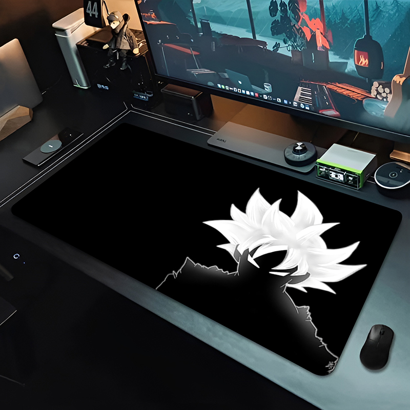 Pc Gaming Keyboards - DBZ ブラックアニメマウスパッドドラゴンボール大型 PC コンピュータデスクマット抗摩耗ゲーミングマウスパッドキーボードゲーマーアクセサリーテーブルパッド