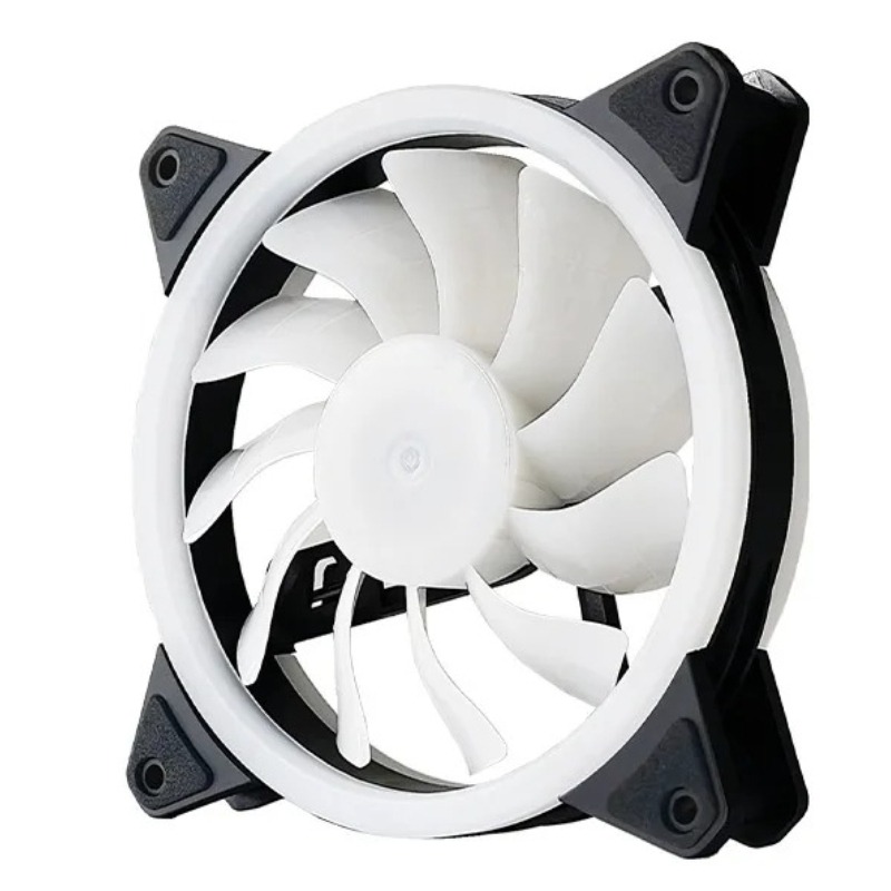 Pc Gaming Case - 120mm RGB 静音調整可能PC冷却ファン IRリモコン付き 高風量CPUクーラー マルチパック