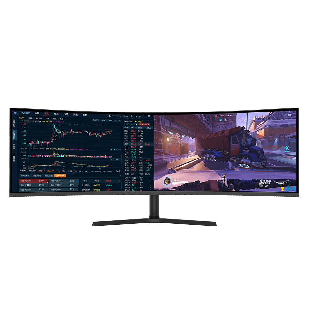 Pc Gaming Ultrawide Monitor - 49インチ ゲーミングPC用 ゲーミング165hzコンピューター ワイドウルトラ49 LEDディスプレイ LEDモニター