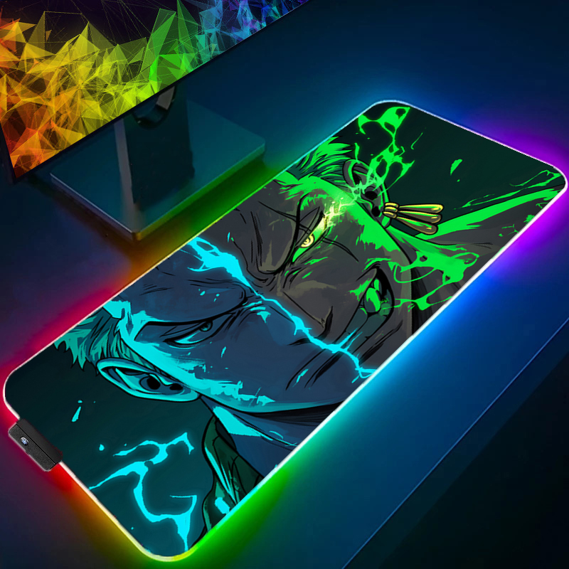 Pc Gaming Keyboards - ワンピースゾロマウスパッド RGB ゲームアクセサリー Gabinete ゲーマー PC