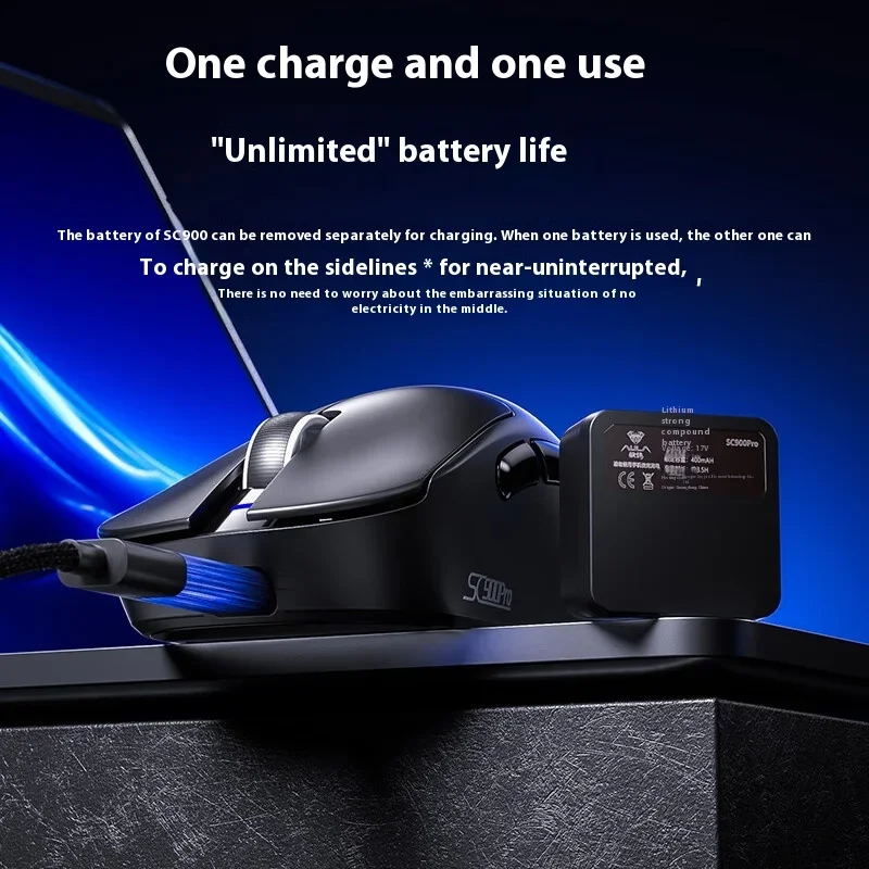 Wireless Gaming Mouse - AULA SC900 マウスマウス Paw3950 トライモードワイヤレス 8000Hz