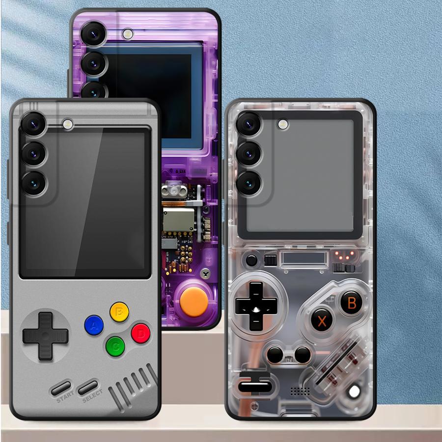 Pc Gaming Case - パープルゲーミングコンソール風スマホケース サムスン Galaxy A57 A55 A52