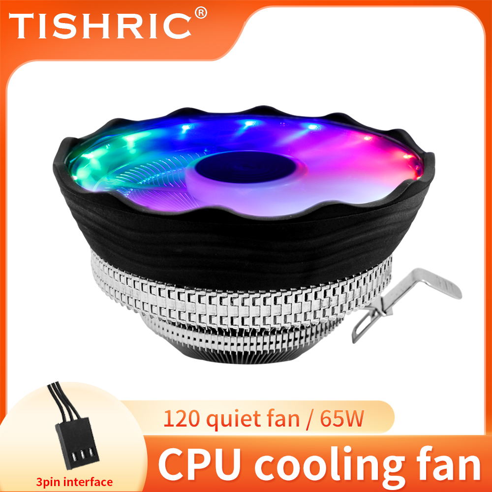 Pc Case Fan - TISHRIC CPUクーラーファン RGB PWM 3ピン コンピューターケースファン