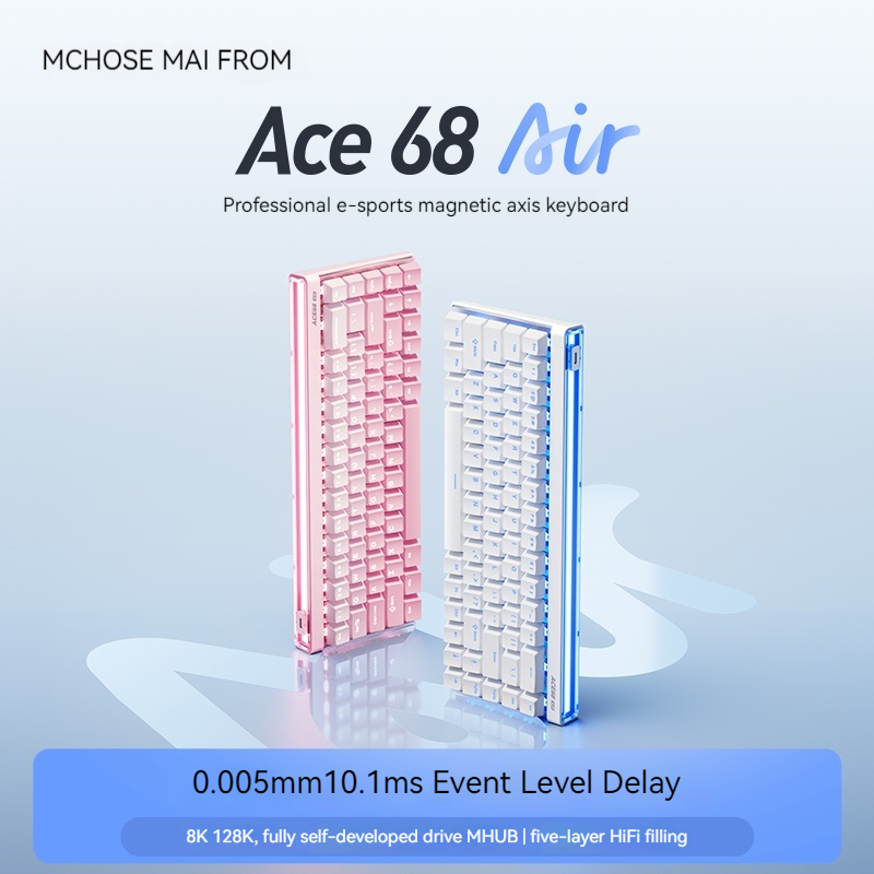 Pc Gaming Keyboards - Mchose Ace68 エア磁気軸メカニカルキーボード eスポーツ向け低遅延有線カスタマイズゲーミングキーボード オフィス用