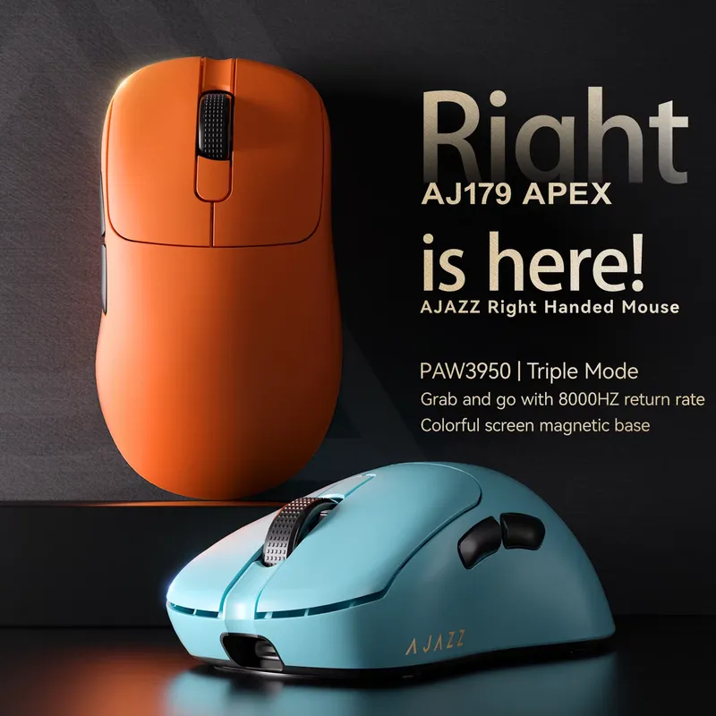 Ajazz AJ179 APEX PAW3950 人間工学に - Wireless Gaming Mouse のレビューと価格