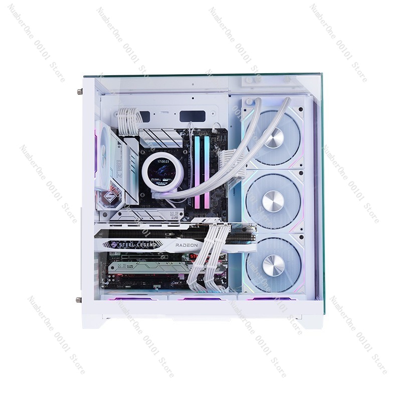 ATXゲーミングPCケース パノラマ強化ガラス 7ファン対応 - Pc Case Fan のレビューと価格