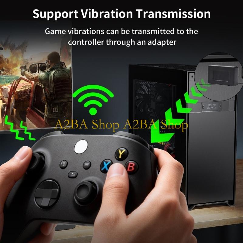 A2BA ゲームワイヤレスアダプタ ゲームコントローラ用ワイ - Pc Gaming Xbox Controller のレビューと価格