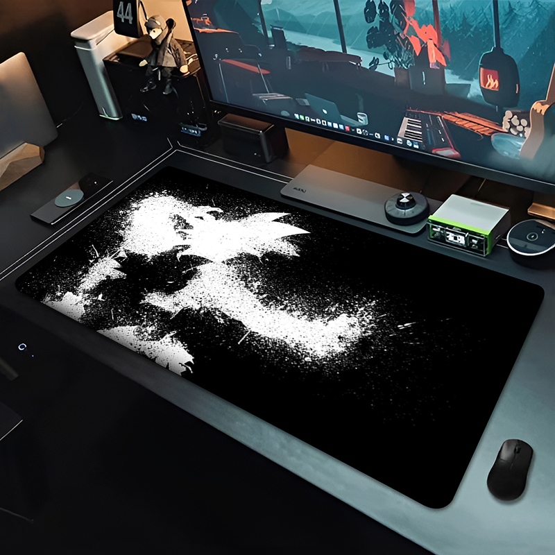 DBZ ブラックアニメマウスパッドドラゴンボール大型 PC  - Pc Gaming Keyboards のレビューと価格