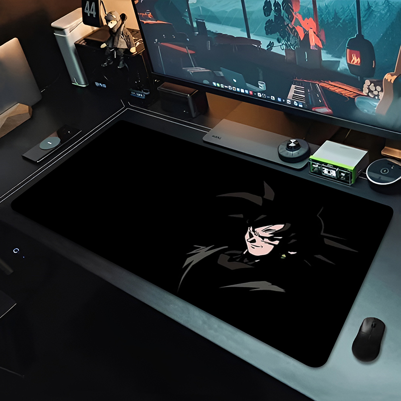 DBZ ブラックアニメマウスパッドドラゴンボール大型 PC  - Pc Gaming Keyboards のレビューと価格