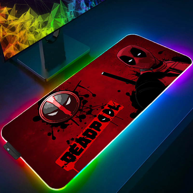 LED マウスパッドゲーミングバックライトロックエッジアニメ - Pc Gaming Jumbo のレビューと価格