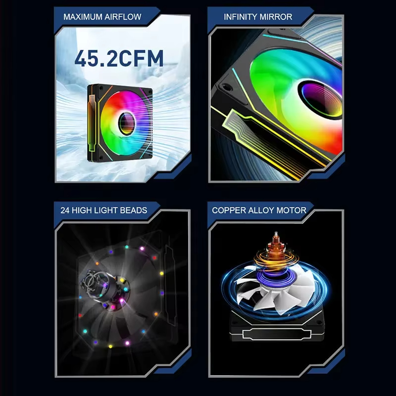 PRISM 4 PRO 120mm PWM ARGBケースフ - Pc Case Fan のレビューと価格