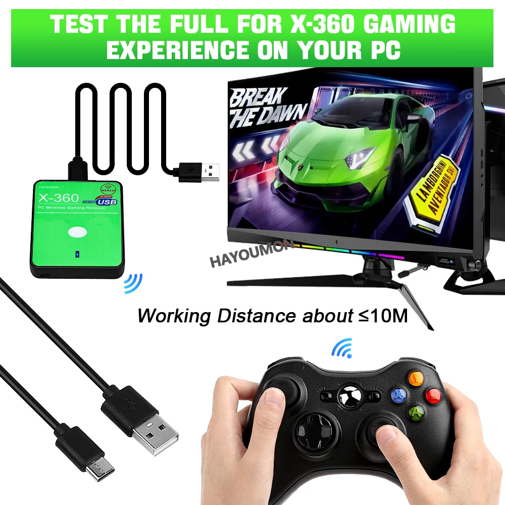 新しいワイヤレスゲーミングレシーバー XBOX 360 PC - Pc Gaming Xbox Controller のレビューと価格
