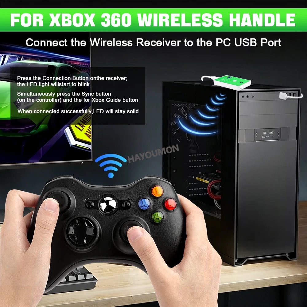 新しいワイヤレスゲーミングレシーバー XBOX 360 PC - Pc Gaming Xbox Controller のレビューと価格