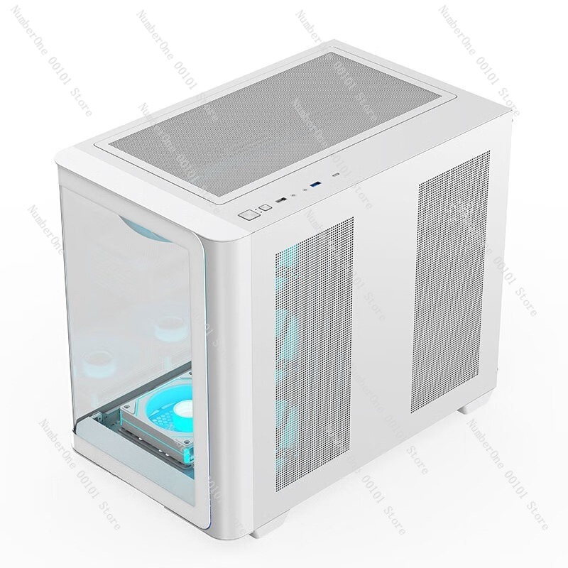 パノラマ曲面ガラスデスクトップPCケース ATXミッドタワー - Pc Gaming Case のレビューと価格