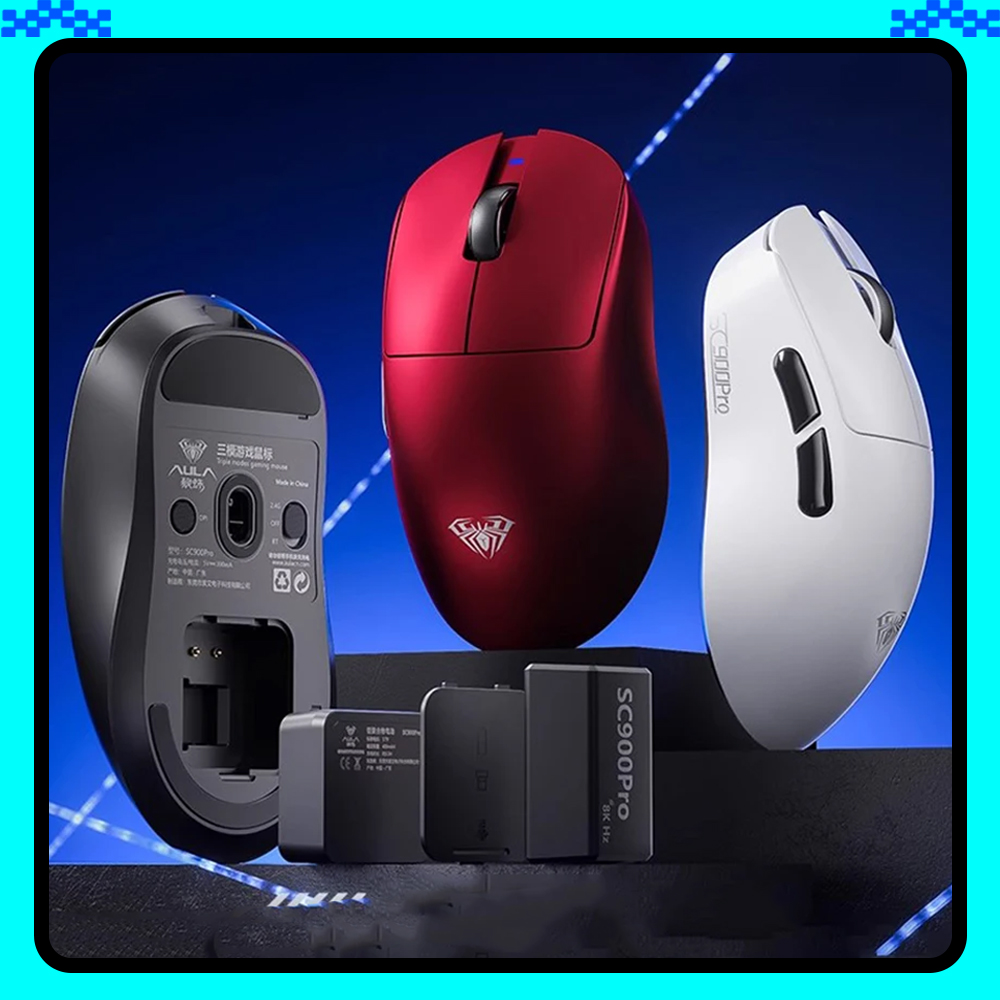 AULA SC900 マウスマウス Paw3950 トライモ - Wireless Gaming Mouse のレビューと価格