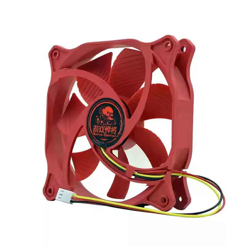 ゲーム用デーモン120mm PCケースファン 12V レッド - Pc Gaming Case のレビューと価格