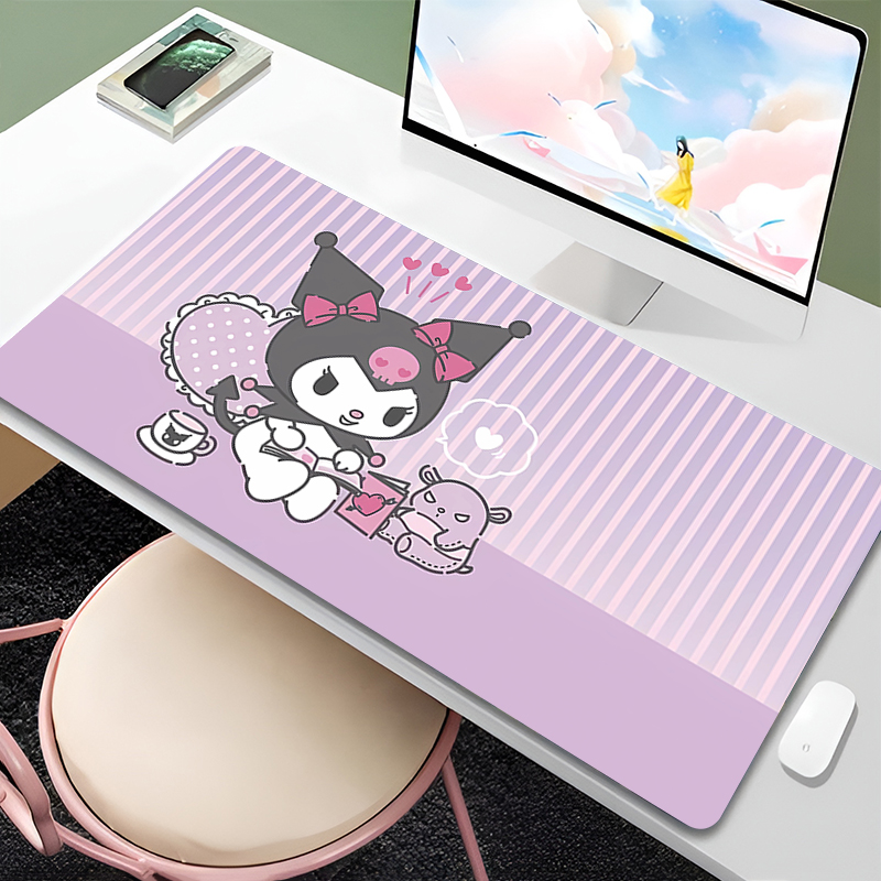 HD プリント拡張マウスパッド 90x40cm クロミ ノン - Pc Gaming Kuromi のレビューと価格