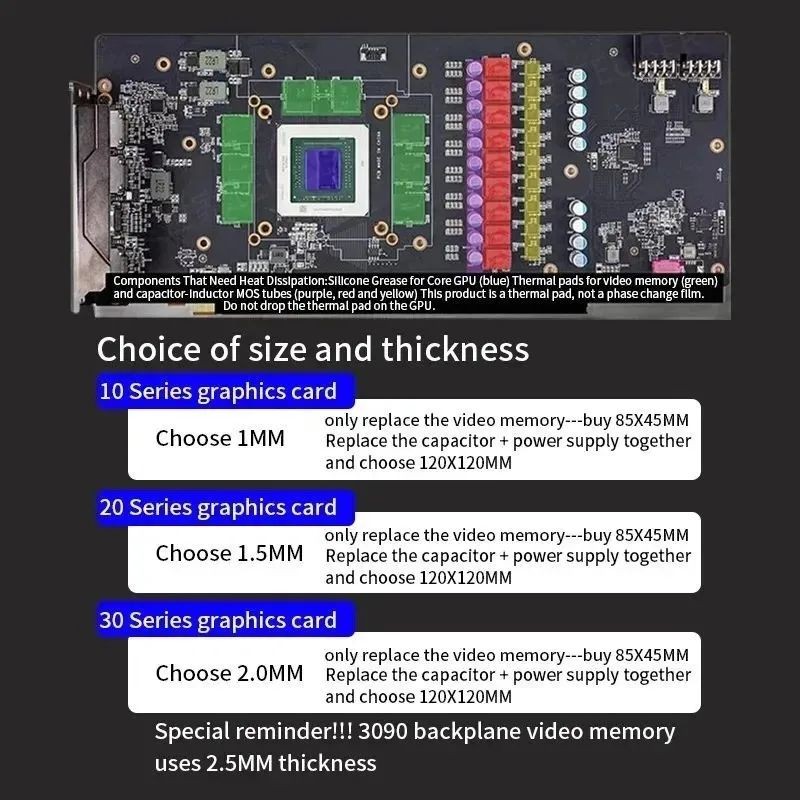 LDPCSJ 高性能 24W/mK 熱伝導性シリコン冷却パッ - Pc Gaming Notebook のレビューと価格